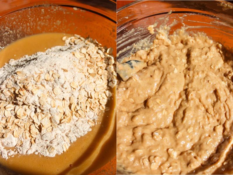 Hướng dẫn cách làm bánh chuối yến mạch healthy